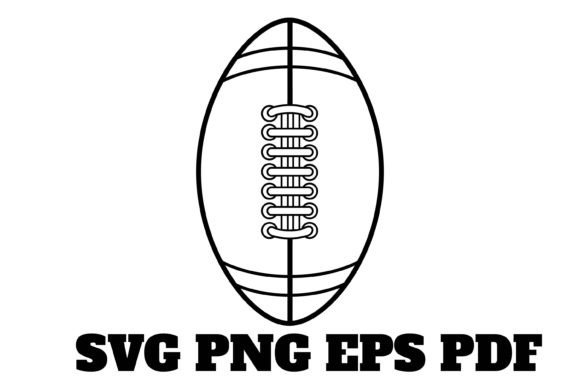 American Football Ball SVG for Crafts & Graphics