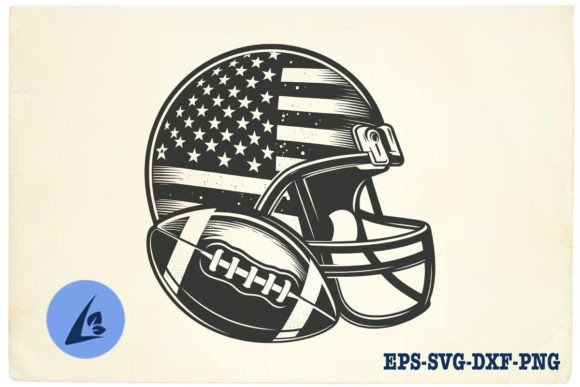 American Football Helmet SVG Clipart 03 Review