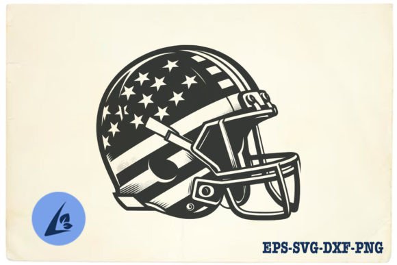 American Football Helmet SVG Clipart 04 Graphics