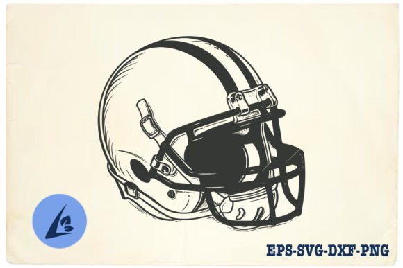 American Football Helmet SVG Clipart 07 Graphics