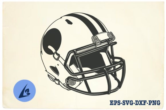 American Football Helmet SVG Clipart 08 Graphics Review