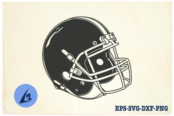 American Football Helmet SVG Clipart 09 Graphics Review
