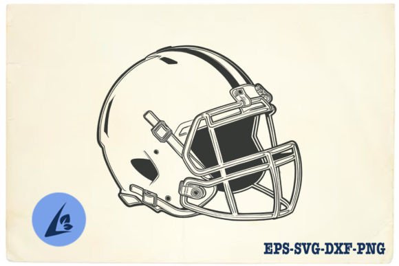 American Football Helmet SVG Clipart 13 for Crafts