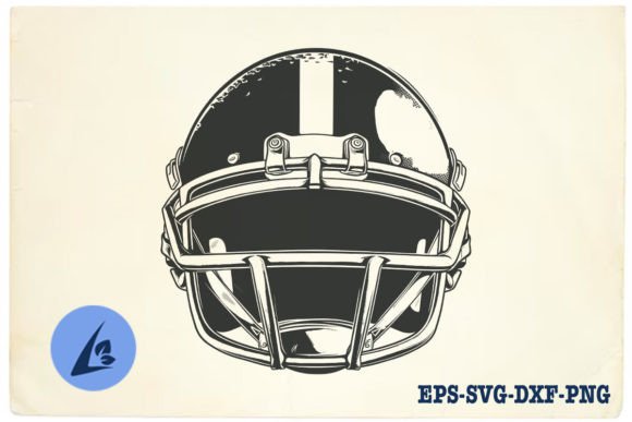American Football Helmet SVG Clipart 14 Graphics