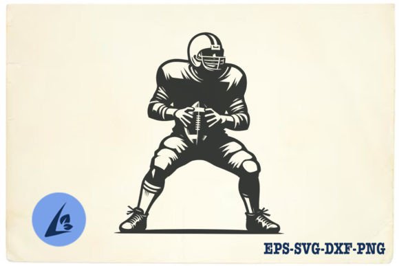 American Football Player SVG Clipart 03 Review