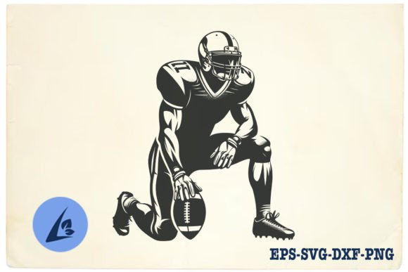 American Football Player SVG Clipart 05 Review