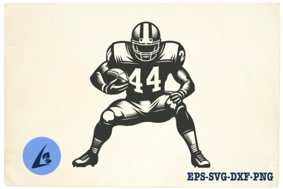 American Football Player SVG Clipart 07 Review