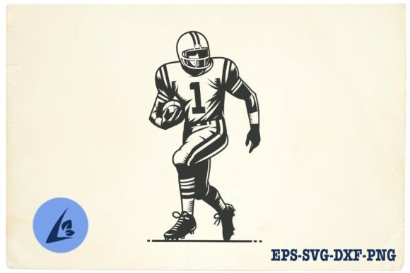 American Football Player SVG Clipart 20 Graphics
