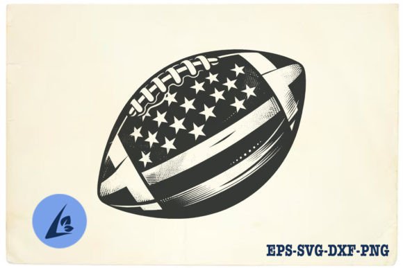 American Football SVG Clipart 18 for Graphics and Crafts