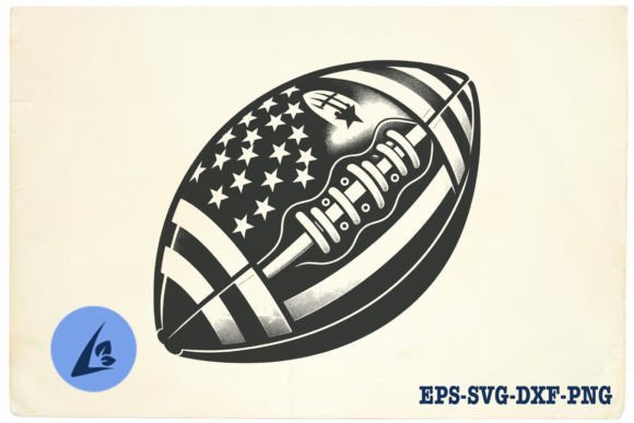 American Football SVG Clipart 20 for Graphics & Crafts