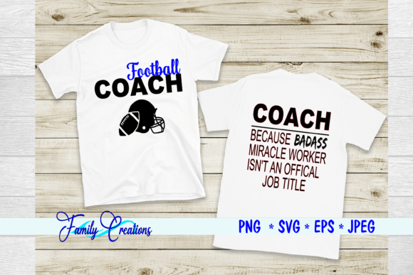 Football Coach Graphics for Crafts