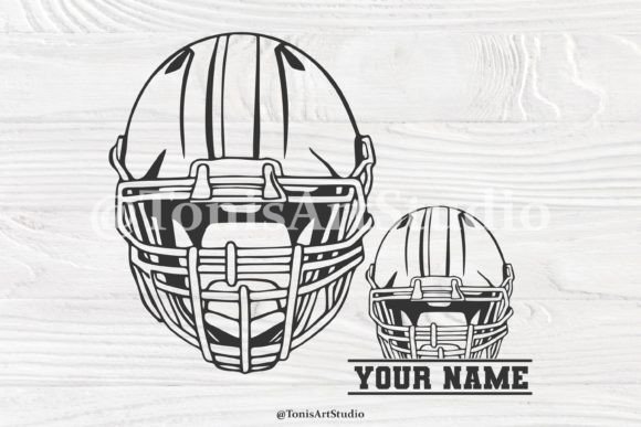 Football Helmet Svg, Football Monogram Graphics & Crafts