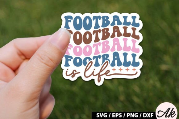 Football is Life Retro Stickers: Graphics & Crafts Review