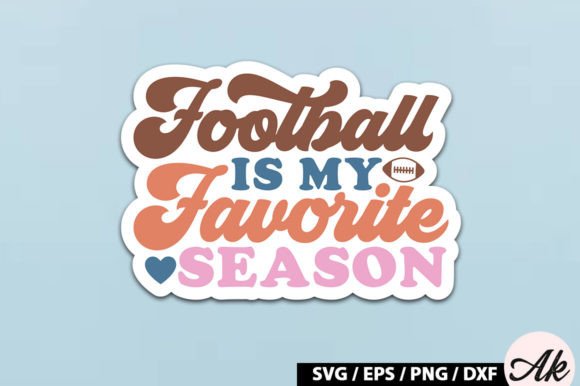 Football Season Retro Graphics for Crafts