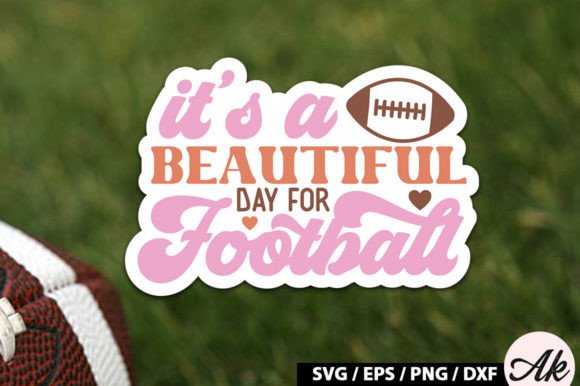 It's a Beautiful Day for Football Retro Graphics