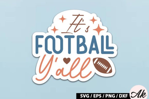 It's Football Y'all Retro Stickers Review